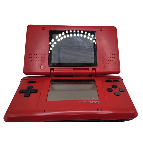Nintendo DS Handheld System - rare red d3 cracked Hinge Tested - Picture 1 of 3